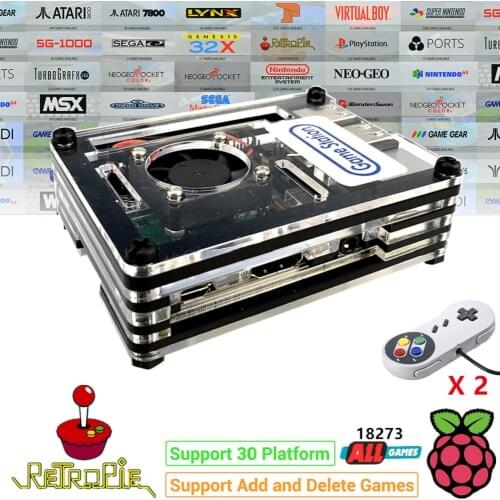 Raspberry PI 3 Model B+ Plus Arcade Console Retropie Full DIY Kit 128GB 18000+ Games Customized Retropie Emulation Station ES
