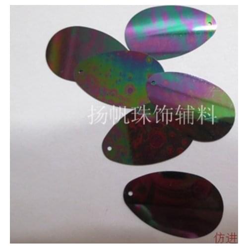 Sewing supplies 18X30mm egg-shaped clothing, wedding dress, shoes, hats DIY accessories beads imitate imported PVC