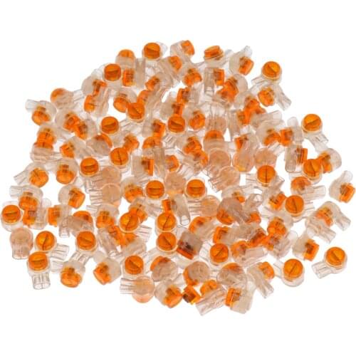 400Pcs Telephone Cable Repair Joiner 2 Wire Jelly Crimps Connectors