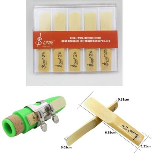 10 Pieces Clarinet Reeds Set Bb Strength 2.5 for Beginners Professionals Student