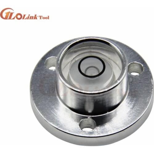 High precision bubble level Small bulls eye level Metal circular level Mini portable horizontal beads