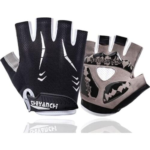 Bicycle Cycling Gloves Men Women Thickened Silicone Shock Absorption Spring Summer Sports Fitness Bike Half-finger Gloves