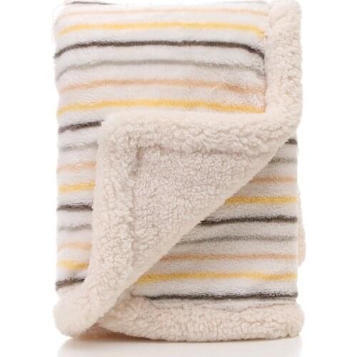 High Quality Baby Blanket Newborn Baby Thicken Cotton Fleece Blankets Infant Swaddle Envelope Warm Soft Bebe Bedding Blankets