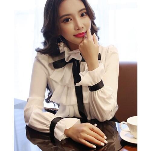 Блузки с бантом WICCON China At AliExpress