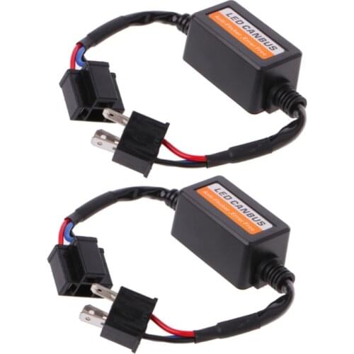 2 Pcs H4 LED Car Light Canbus Error Free Resistor Headlight Warning Anti Flicker