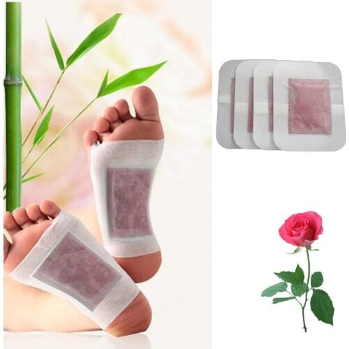 4Pcs Antistress Detox Foot Patches Pads Body Toxins Feet Slimming Cleansing Herbal Adhesive Skin Foot Massage Health Z06104