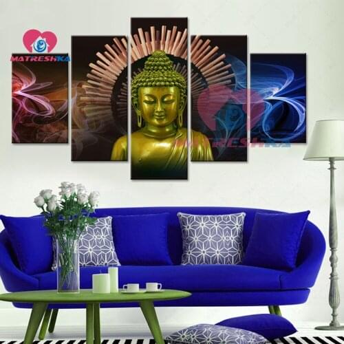 Diamond painting buddha diamond embroidery triptych picture of rhinestones diamond painting full square new arrival needlework