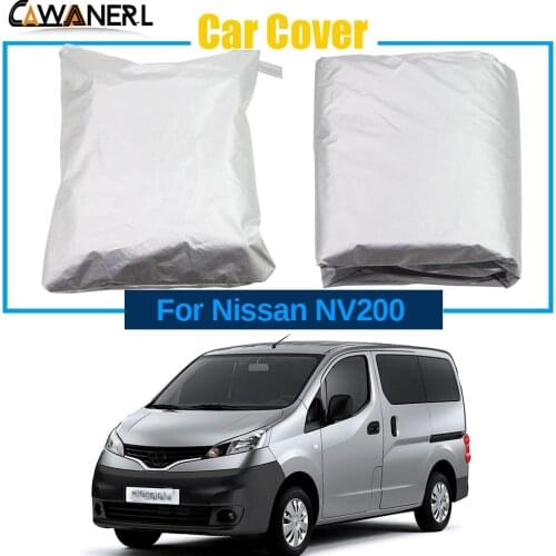 Full Car Cover For Nissan NV200 2010-2019 MPV Outdoor Anti-UV Sun Snow Rain Resistant Cover Windproof Dustproof