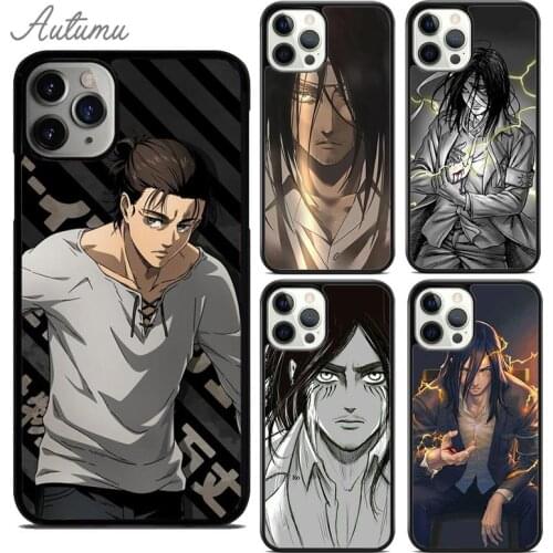 Eren Yeager Shingeki no Kyojin Attack on Titan Phone Case for iPhone 11 12 Pro Max mini X XR XS SE 2020 5 6 7 8 Plus Cover shell