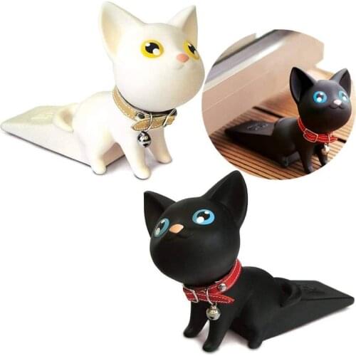 Door Stopper Cute Cat Door Wedge Children Door Protector Safety Doorstop Cute Cat Door Block Resistant Grip Finger Protector