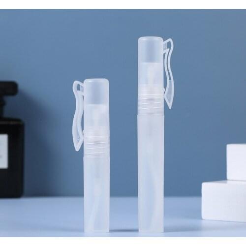 5/8/10ml perfume pen spray empty bottle pen holder cosmetic bottle plastic frosted sample bottle travel outdoor camping carry