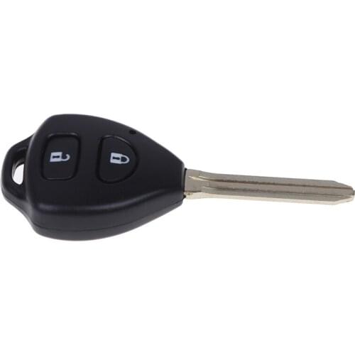 Hot sale 1pc black Car Remote Key Shell Case 2 Buttons Smart Key Fob Case