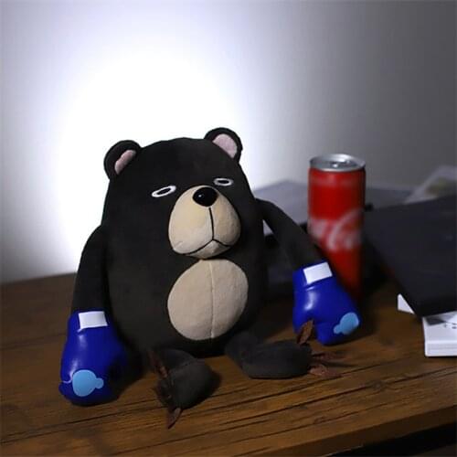 Jujutsu Kaisen Cosplay Cute Boxing Bear Soft Stuffed Plush Dolls Pillow Puppet Gojo Satoru Yuji Movie Brown Ver. Cos Gift Toy