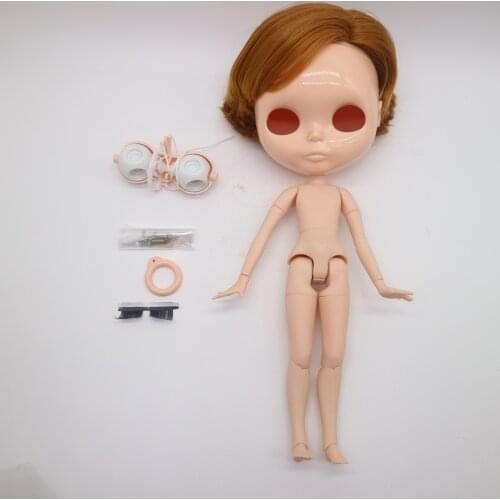 Body hair scalp and eye mech for DIY customization Nude blyth doll accessories 20200929