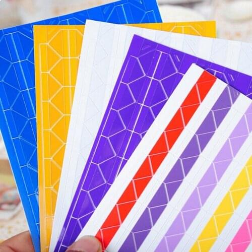 Hot Selling 4 set=408 pcs Colorful Corner Paper Stickers for Pictures Photo Albums Frame Home Decoration Scrapbooking