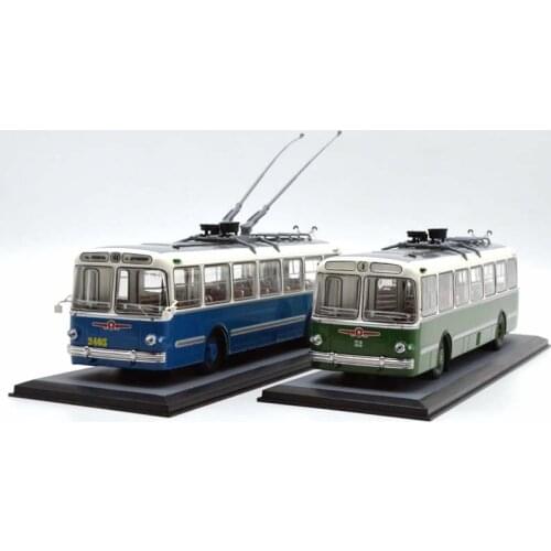 Diecast 1:43 ClassicBus ZIU-5 Trolleybus Alloy Model Vehicle Collection Decoration Souvenir Ornaments Display Boy Toys Gifts