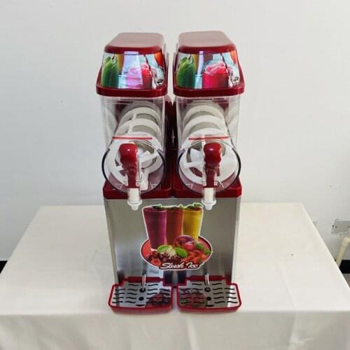 Double tank slush machine Ice cream maker 850W Snow melting machine Commercial Smoothies granita machine Ice Slusher