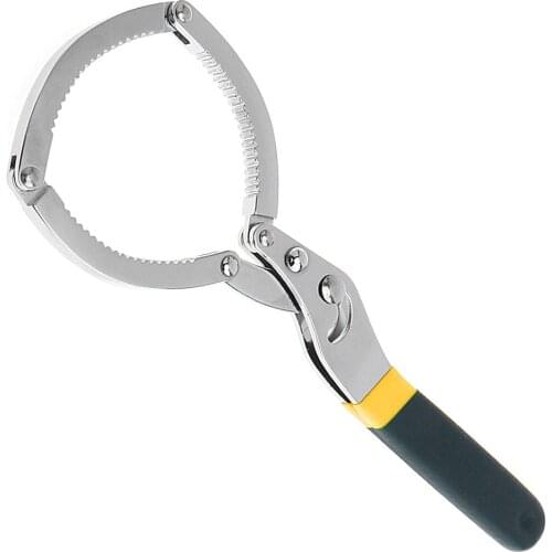 10 Inch Metric Stainless Steel Machine Oil Filter Wrench Anti-Skid Handle and Handcuffs type Head for Automobile Car Cleaning