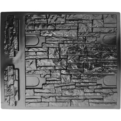 Wall Concrete Molds Garden House Wall Stone Tiles Stone Mold Cement Bricks Maker