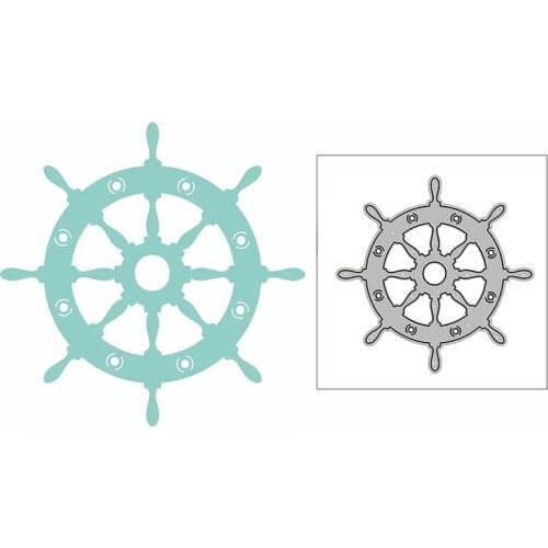 New Steering Wheel Rudder Gear 2020 Metal Cutting Dies for DIY Scrapbooking and Card Making Decorative Embossing Craft No Stamps