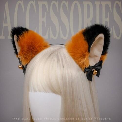 New Arrival Cat Fox Fur Ear Hair Hoops Hairband Night Party Club Cosplay Fur Headbands Girls Hair Accessories Ear Hair Band