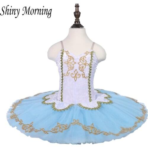 Professional ballet long tutu dress grey soft tulle Ballet Stage costume Cinderella Dance Costume Village Girl blue white
