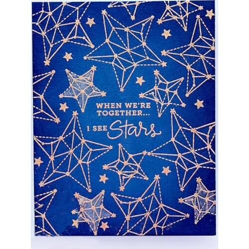 Constellation/See Star Clear Stamps for DIY Scrapbooking Card Making Crafts Fun Decoration Transparent Stempels Silicone Seal