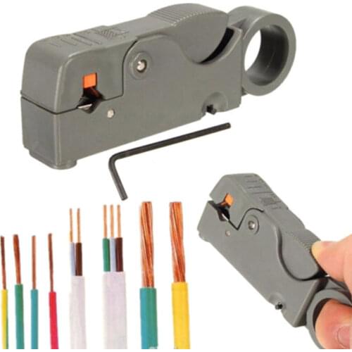 Adjustable Automatic Wire Stripping Plier Stripping Maintenance Tools Rotary Coaxial Wire Cable Stripper Knife for RG58 RG59 RG6