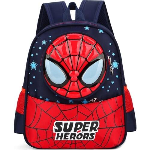 New Disney Avengers Spiderman School Bag Marvel Iron Man Cartoon Anime Backpack for Boy Girl Student Backpack To School Supplies