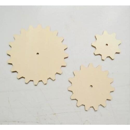 Gear - Laser Cut Out Unfinished Wood Shape Craft Supply