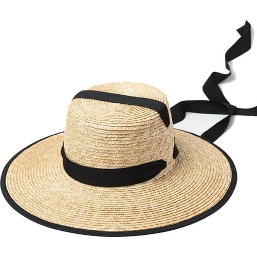 Womens Summer Hat Big Brim Straw Hat Elegant Caps Women Sunscreen Retro Beach Vacation Sun Hat Fisherman Hat Bucket Hat