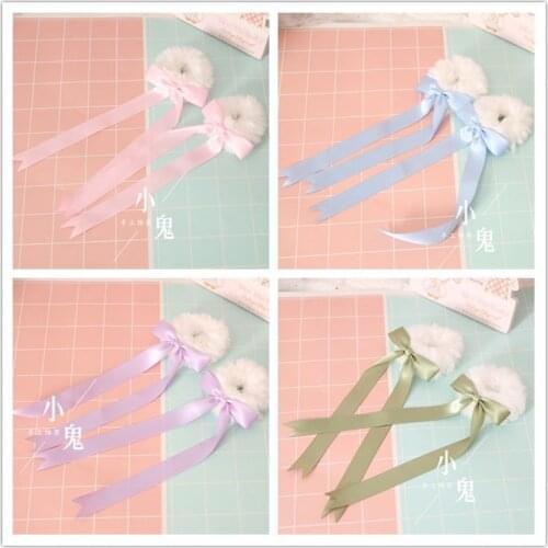 Japanese terry double ponytail rope Lolita Tara hair girl heart small soft sister tiara holster maid cos