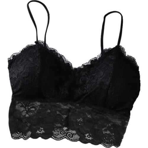 Ladies Sexy Fashion Sports Bra Lace Camisole Sleeveless Top Unfilled Bralette Bra Corset Back Club Crop Vest Plus