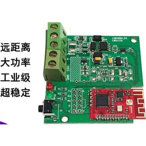 ZigBee to RS485 Wireless Serial Oral Server CC2530 Wireless Communication High Power Industrial Level