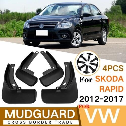 4 PCS Mudflap For Skoda Rapid 2012-2017 Front Rear Car Fender Mud Flaps Guard Splash Flap Mudguards Accessories