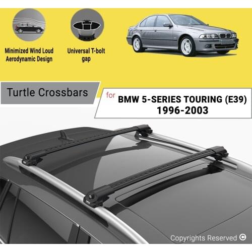 BARS FOR BMW 5-SERIES TOURING (E39) 1996-2003 ALUMINUM ALLOY SIDEBARS CAR ROOF RACK LUGGAGE CARRIER CROSSBAR