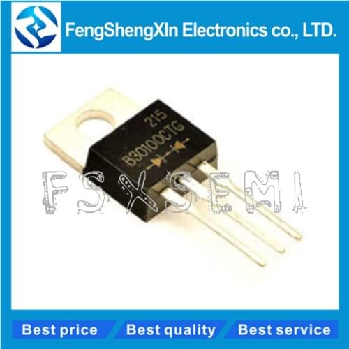10pcs/lot MBR30100CT B30100G MBR30100 MBRF30100CT TO-220 30 Amp HT Power Schottky Barrier Rectifier 100 Volts to 200 Volts