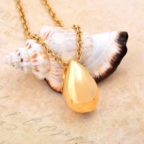 CMJ8396 High Polished Ashes 25mm Teardrop Pendant Jewelry Cremation Jewelry Small Casket Ash Lockets Free Engraving