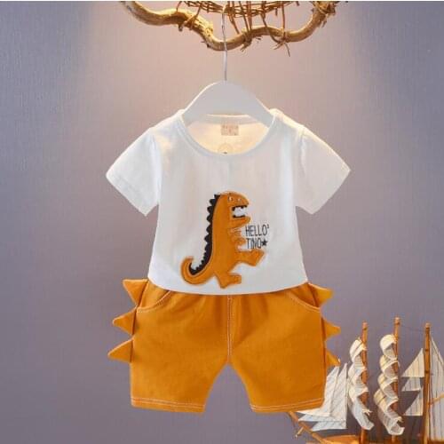 Baby Girls Boys Clothes Suits 2018 Summer Infant Cotton T Shirt Shorts Pants 2Pcs/set Child Kids Casual Holiday Clothing Set