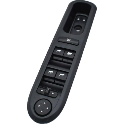 New Front Left Side Power Electric Window Lifter Switch Panel For Peugeot 407 SW Coupe 2004-2014 6554.ER 96468704XT 6554ER