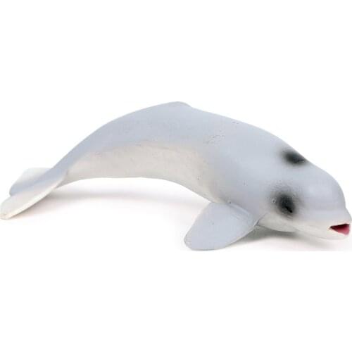 Little Beluga Animal Figure Collectible Toys Sea Animal Cognition Action Figures Kids Plastic Cement Toys