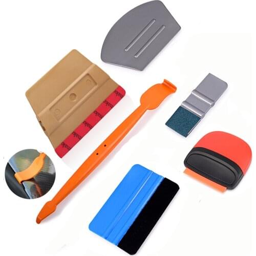 FOSHIO Vinyl Car Wrap Magnetic Squeegee Scraper Kit Carbon Foil Film Auto Sticker Wrapping Tools Window Tint Car Accessories