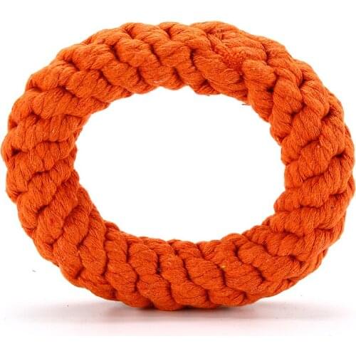 HACHIKITTY Dog Knot Rope Heat Shape Toys Strong Pull Anti-Aggressive Biting Interactive Training Woven Products For Pets Chewing