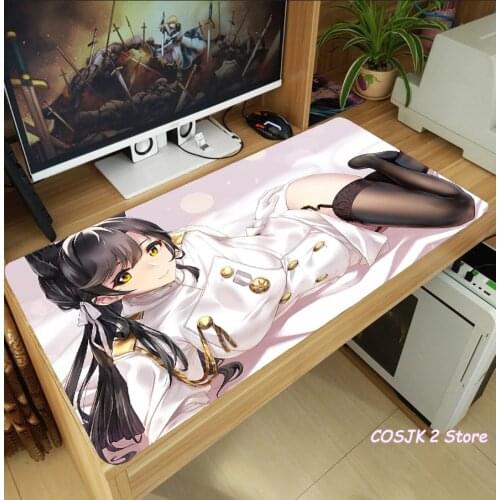 Anime Azur Lane Atago Takao Maya Ashigara Mouse Pad Thicken Laptop Gaming Mice Mat Table Keyboard Mat Anti-Slip Playmat Gifts