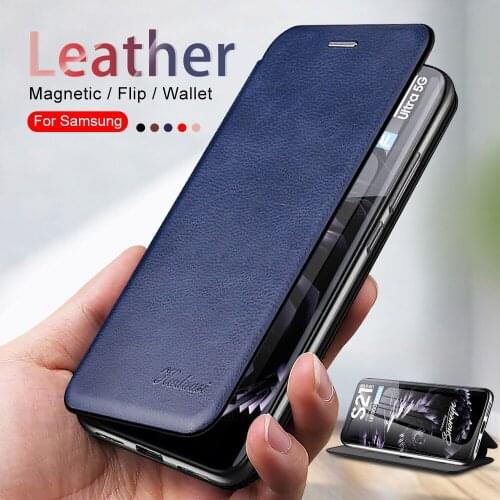 Samsun s21ultra cases Leather Flip Case For Samsung S21 ultra 5G covers Galaxy S 21 Ultra S 21Plus Stand Holder Wallet cover