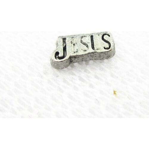 Hot selling 20pcs/lot Silver Jesus Floating Charms Living Glass Memory Lockets DIY Jewelry Charms