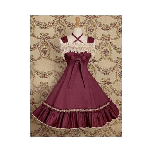 LLT045) Lolita Dresses Sleeveless Sweet Lolita Short Dress Ball Gown Fancy Prom Dress Halloween Party Masquerade Costume