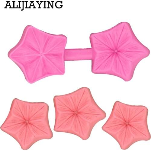 M1259 1pcs Flower Petal Embossing Cake Mold Silicone Fondant Mold Cake Decoration Tools DIY Baking Mold