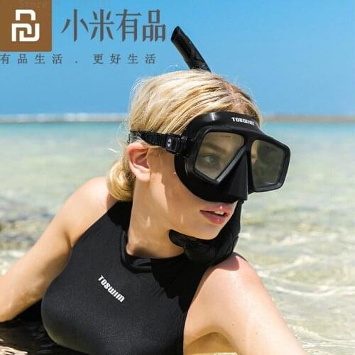 Youpin TOSWIM Diving Mask Snorkeling Eye Mask Anti Fog Snorkeling Diving Mask Band Adjustable For Swimming Spearfishing Dive Men