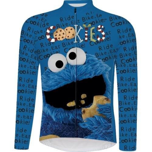 Autumn Cookie Pro Team Cycling Jersey Men Long Sleeve Thin Spring Cycling Clothing Bicycle Ropa Maillot Ciclismo Road Bike 6516